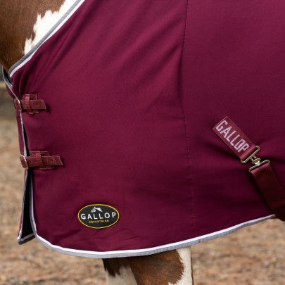 GALLOP Burgundy Jersey Cooler Rug