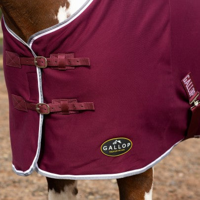 GALLOP Burgundy Jersey Cooler Rug