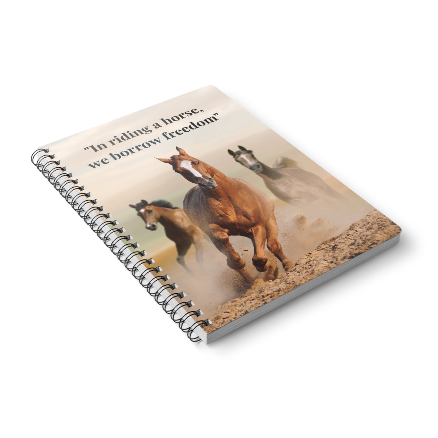Horse quote Wirobound Softcover Notebook, A5