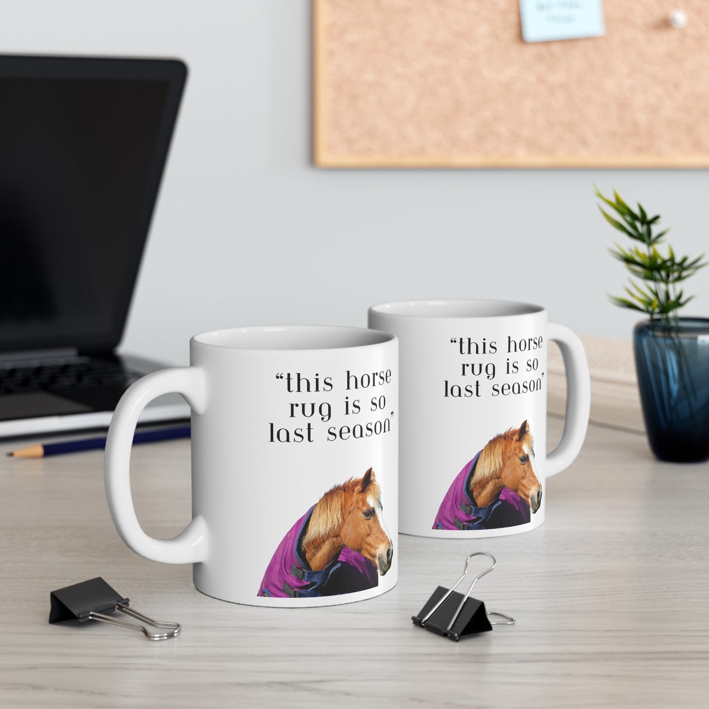 So last season horse theme Ceramic Coffee Cups, 11oz