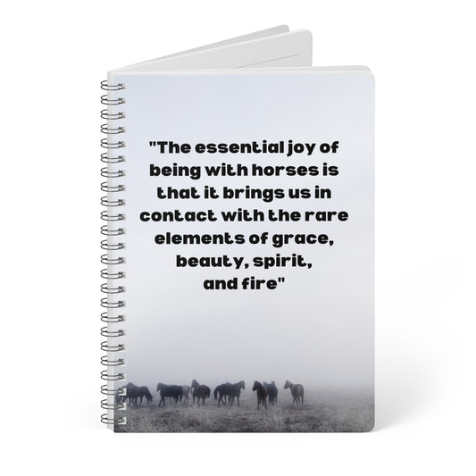 Horse quote Wirobound Softcover Notebook, A5
