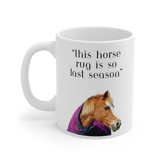 So last season horse theme Ceramic Coffee Cups, 11oz