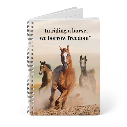 Horse quote Wirobound Softcover Notebook, A5