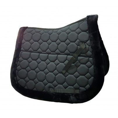 Black Prestige Fully Lined Saddle Pad